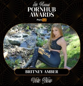 Vote Britney Amber As Favorite MILF In The PornHub Awards